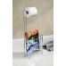 InterDesign Classico Free-Standing Toilet Paper Holder and Magazine Rack –Bathroom Organizer - Chrome - B004CR59KS